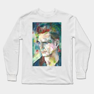 JACK KEROUAC watercolor portrait .5 Long Sleeve T-Shirt